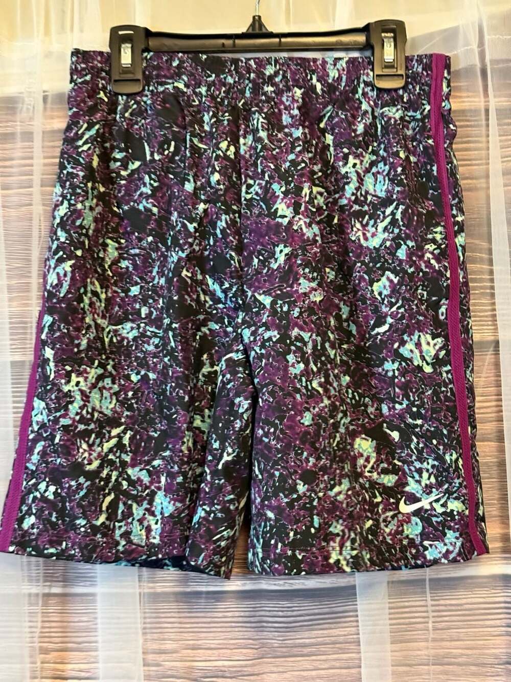 Nike Boys Dri-FIT Multi-Color Speckled Woven Training Shorts Size Youth X-Large